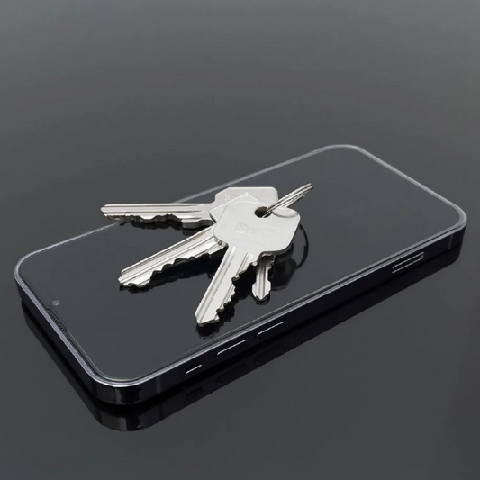 Privacy-skjermbeskytter WZK AntiSpy for Apple iPhone 15 Pro, Herdet glass, Full lim