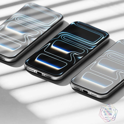 Ringke Easy Slide AR skjermbeskyttelse for Apple iPhone 17 Pro, Herdet glass, Full lim, 2.5D, Svart