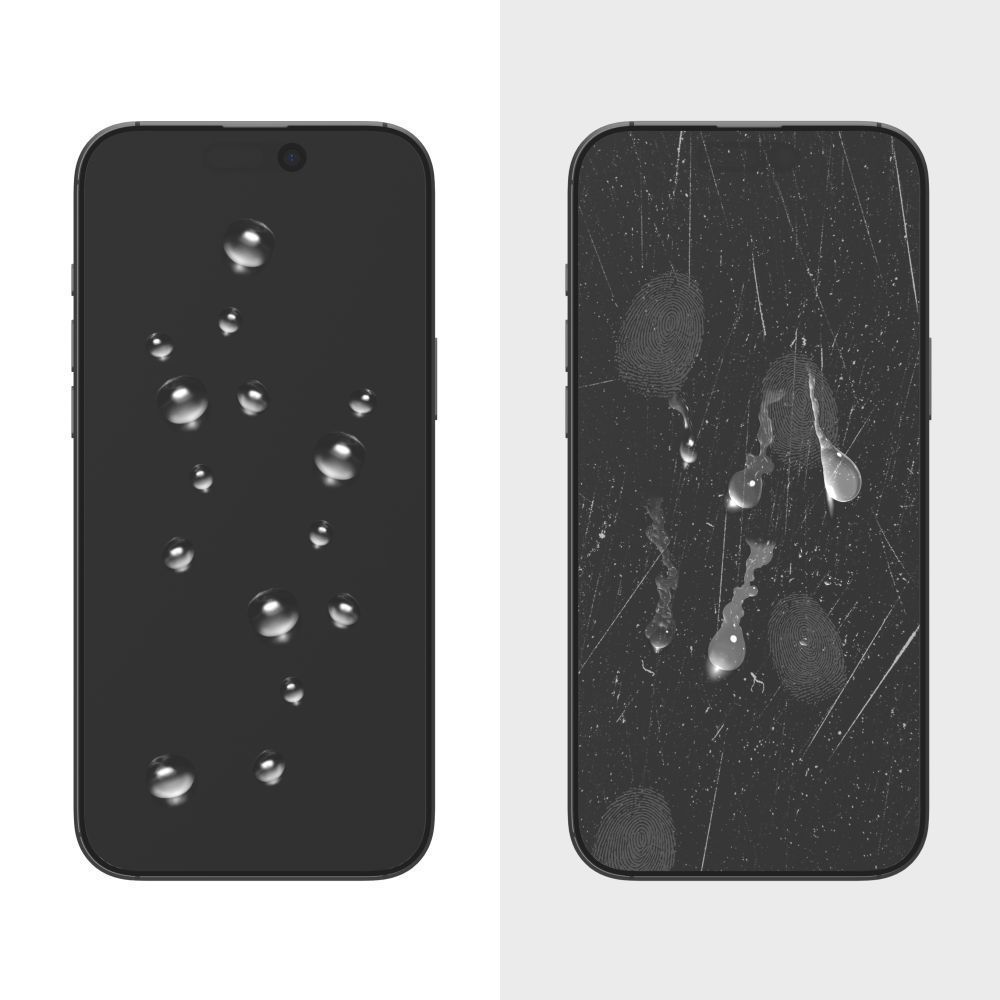 Tech-Protect FIT+ Skjermbeskyttelsesfilm for Motorola Moto G77 / G67, Herdet Glass, Full Lim, Sett med 2 stk, 2.5D, Svart