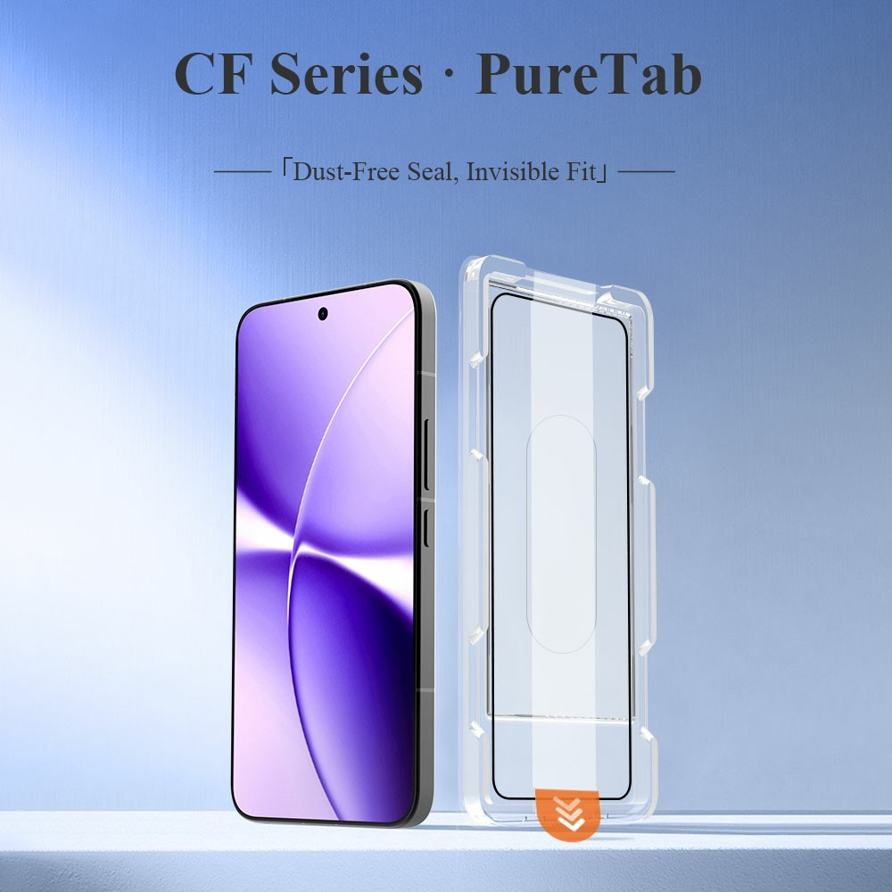 Lereach skjermbeskyttelsesfilm for Xiaomi Poco X8 Pro Max, Herdet glass, Full lim, Svart