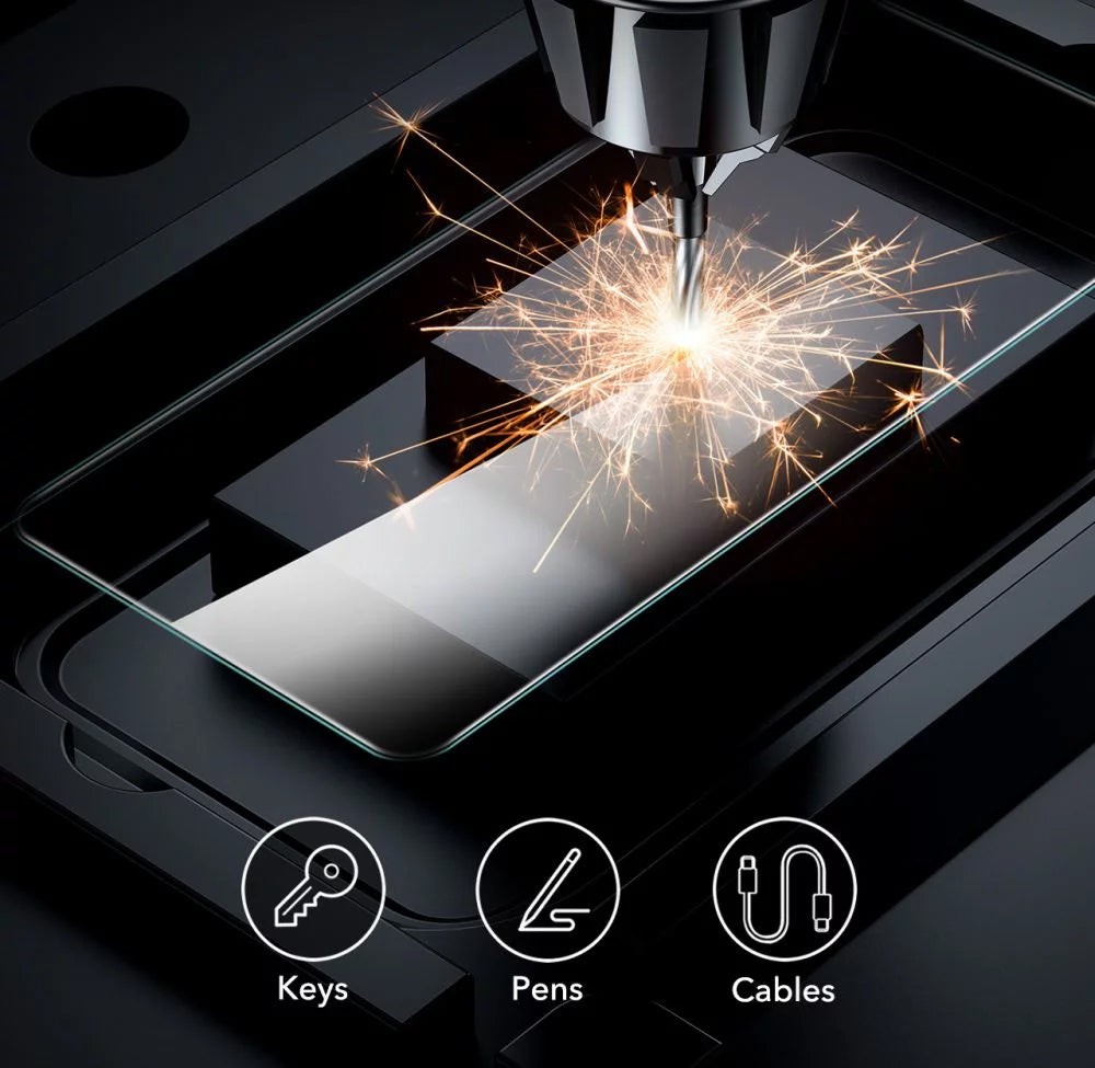 Beskyttelsesfilm ESR for Samsung Galaxy S25 Ultra S938, Herdet glass, Full lim, Sett med 2 stykker