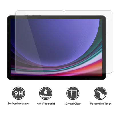 Lito Classic skjermbeskyttelsesfilm for Samsung Galaxy Tab S9 FE / Tab S9, Herdet glass, Full lim, 2.5D