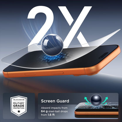 Skjermbeskytter Tech-Protect for Apple iPhone 17 Pro / 17 / 16 Pro, Herdet glass, Full lim, Sett med 10 stykker