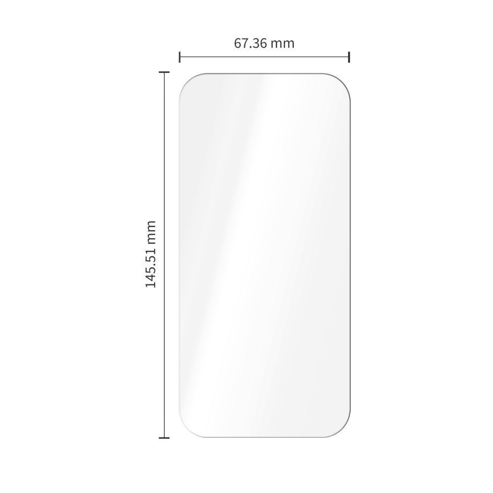 Tech-Protect OneTouch skjermbeskyttelse for Apple iPhone 18 Pro Max / 17 Pro Max, Herdet glass, Full lim, Sett med 2 stk, Transparent