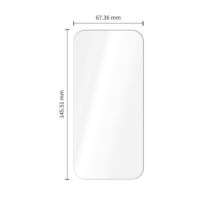 Tech-Protect OneTouch skjermbeskyttelse for Apple iPhone 18 Pro Max / 17 Pro Max, Herdet glass, Full lim, Sett med 2 stk, Transparent