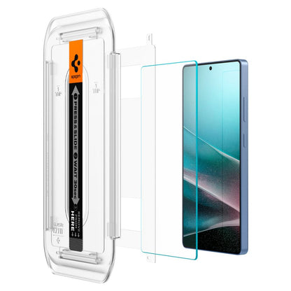 Skjermbeskytter Spigen GlastR EZ FIT HD for Samsung Galaxy S25 Ultra S938, Herdet glass, Full lim, Sett med 2 stykker AGL09082