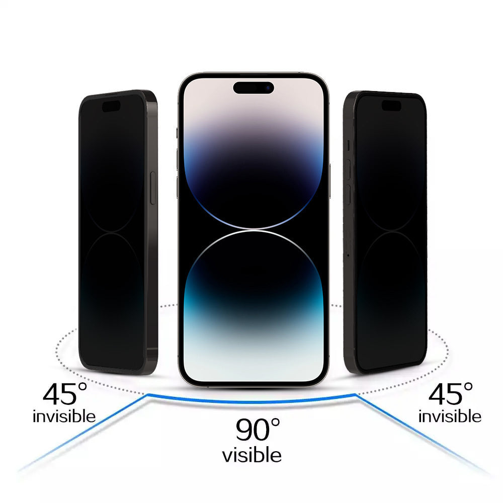 Privacy-skjermbeskytter OEM for Apple iPhone 17, Herdet glass, Full lim