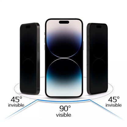 Privacy-skjermbeskytter OEM for Apple iPhone 17, Herdet glass, Full lim