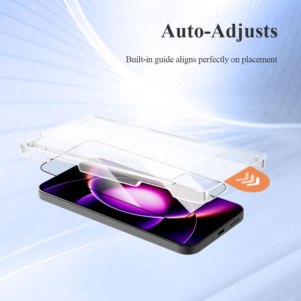 Lereach skjermbeskyttelse for Xiaomi 17T Pro, Herdet glass, Full lim, Svart