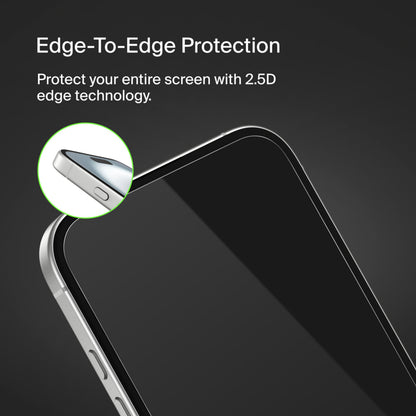 Belkin ScreenForce Herdet Glass Skjermbeskytter for Apple iPhone 16 / 15 / 14 Pro, Herdet Glass, Full Lim OVA135zz
