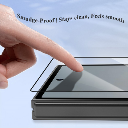 Lereach skjermbeskytter for ytre skjerm til Samsung Galaxy Z Fold8 Ultra F976 / Z Fold7 F966, herdet glass, full lim, svart