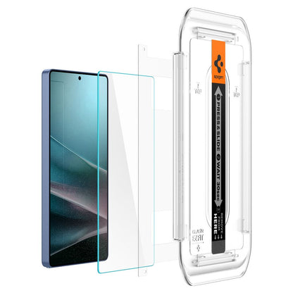 Skjermbeskytter Spigen GlastR EZ FIT HD for Samsung Galaxy S25 Ultra S938, Herdet glass, Full lim, Sett med 2 stykker AGL09082