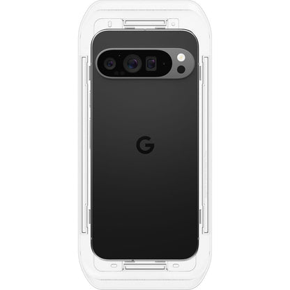 Skjermbeskyttelsesfolie Spigen GlastR EZ FIT for Google Pixel 9 Pro XL, Herdet glass, Full lim, Sett med 2 stykker AGL08445
