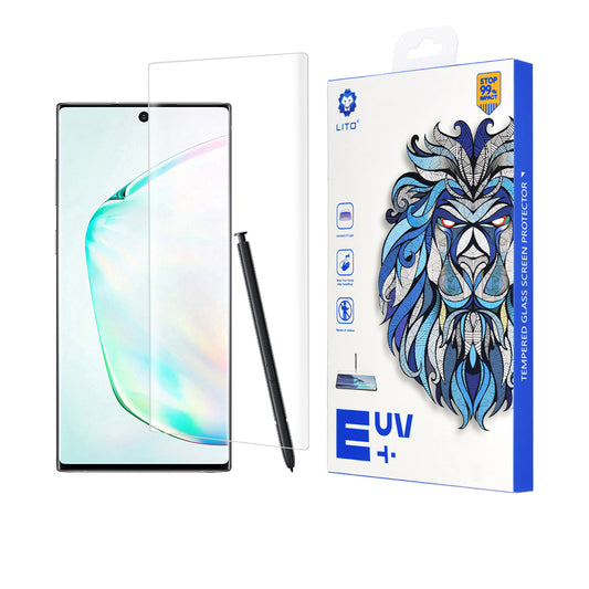 Lito skjermbeskyttelsesfilm for Samsung Galaxy Note 10+ 5G N976 / Note 10+ N975, Herdet glass, UV-lim, 3D