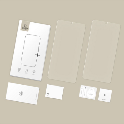 Tech-Protect FIT+ skjermbeskyttelsesfilm for Samsung Galaxy S26 Ultra S948, Herdet glass, Full lim, Sett med 2 stk