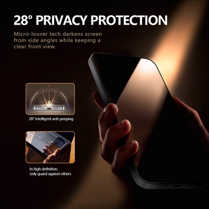Privacy-skjermbeskytter Lereach for Xiaomi 17T Pro, Herdet glass, Full lim, Sett med 2 stk