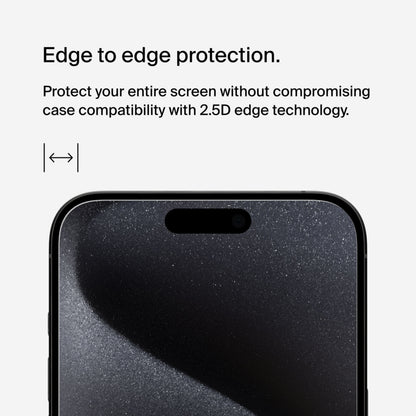 Skjermbeskyttelsesfilm Belkin ScreenForce UltraGlass 2 for Apple iPhone 15 Pro Max, Herdet glass, Full lim OVA134zz