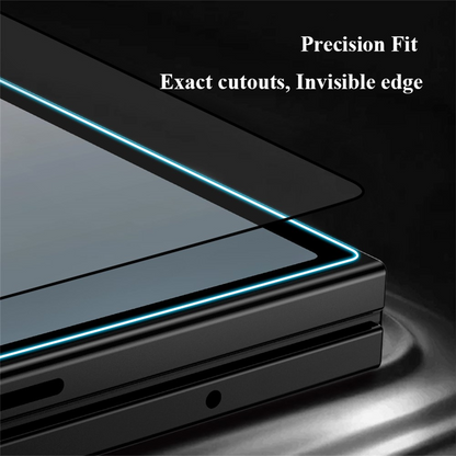 Lereach skjermbeskytter for ytre skjerm til Samsung Galaxy Z Fold8 Ultra F976 / Z Fold7 F966, herdet glass, full lim, svart