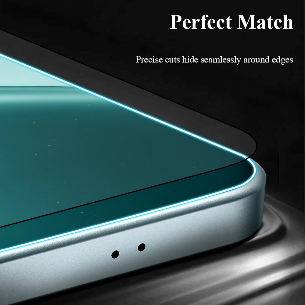 Lereach skjermbeskyttelsesfilm for Xiaomi Redmi Note 15 Pro 5G, Herdet glass, Full lim, Svart