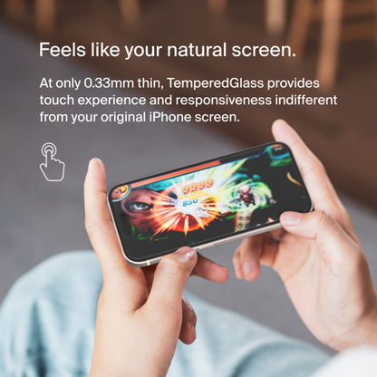 Belkin ScreenForce Herdet Glass Skjermbeskytter for Apple iPhone 15 Pro, Herdet Glass, Full Lim OVA137zz