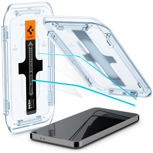 Skjermbeskytter Spigen GlastR EZ FIT for Samsung Galaxy S25+ S936 / S24+ S926, Herdet Glass, Full Lim, Sett med 2 stykker AGL07432