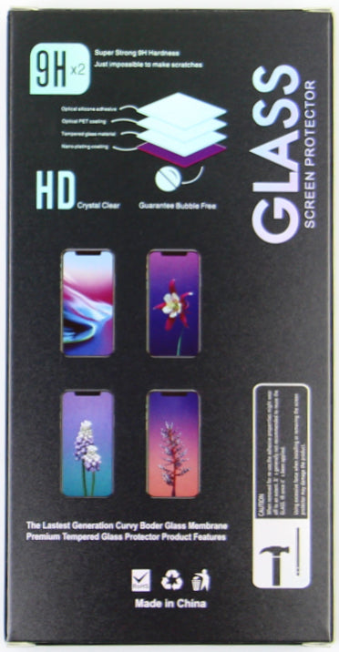 OEM skjermbeskyttelse for Apple iPhone 17e / 16e / 14 / 13 Pro, Herdet glass, Full lim, Sett med 10 stk, 6D, Svart