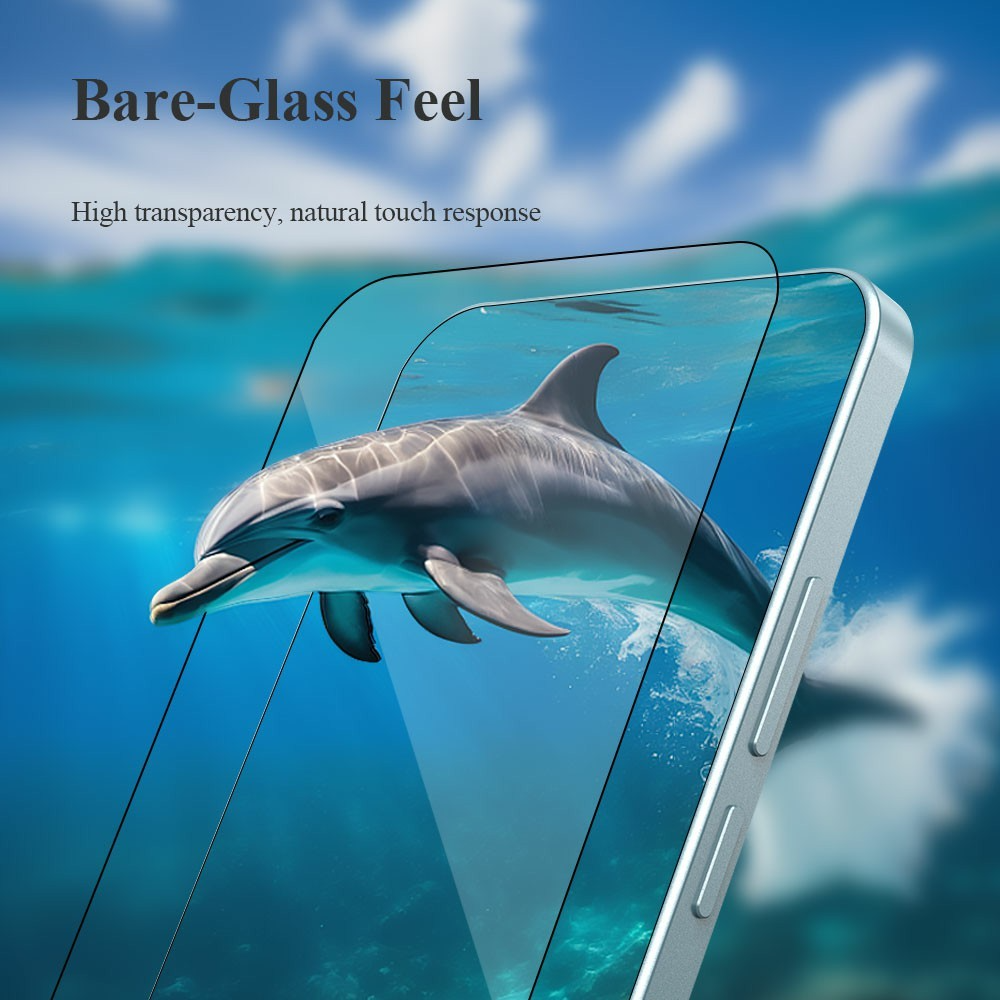 Lereach skjermbeskyttelsesfilm for Xiaomi Redmi Note 15 Pro 5G, Herdet glass, Full lim, Svart