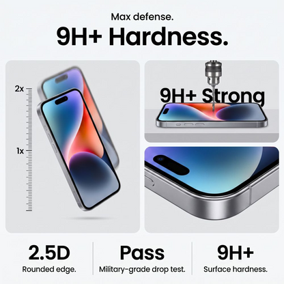 Tech-Protect OneTouch skjermbeskyttelse for Apple iPhone 18 Pro / 17 Pro, Herdet glass, Full lim, Sett med 2 stk, Transparent