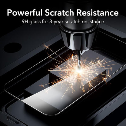 Anank 1X Forsterket Skjermbeskytter for Apple iPhone 16 Pro Max, Herdet Glass, Full Lim, 3D, Sett med 10 stk