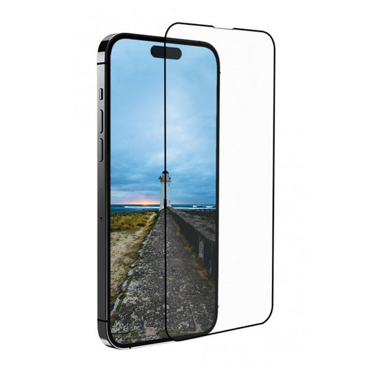 Skjermbeskyttelsesfolie Anank 5X Forsterket Anti-Sprekk for Apple iPhone 17, Herdet Glass, Full Lim, 3D, Svart