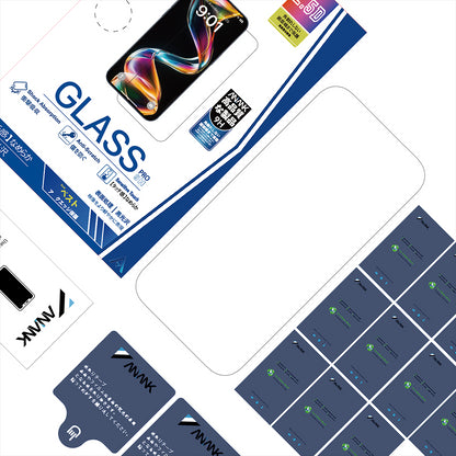 Skjermbeskytter Anank 5X Reinforced for Apple iPhone 17 Pro Max, Herdet Glass, Full Glue, 2.5D, Svart