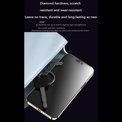 Anank Anti-fingeravtrykk Skjermbeskytter for Apple iPhone 15 Pro, Herdet Glass, Full Lim, 2.5D, Svart