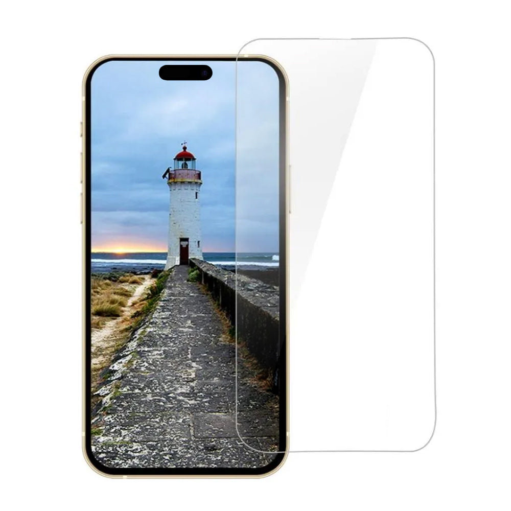 Anank skjermbeskytter for Apple iPhone 15 Pro Max, herdet glass, full lim, 3D, sett med 10 stk