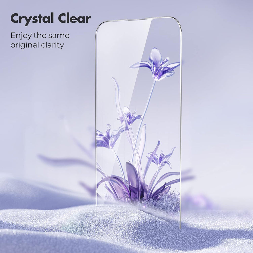 Anank skjermbeskytter for Apple iPhone 15 Pro Max, herdet glass, full lim, 3D, sett med 10 stk