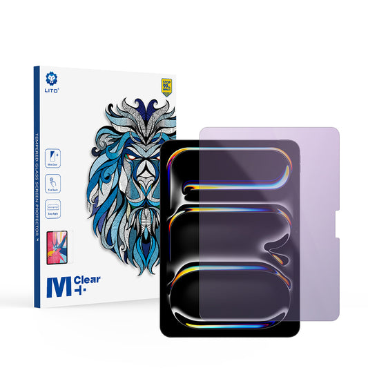 Anti Blue Light Skjermbeskyttelse Lito Classic for Apple iPad Pro 11 (2024), Herdet Glass, Full Lim, 2.5D