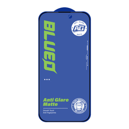 Blueo Anti-Glare skjermbeskyttelsesfilm for Apple iPhone 12 / 12 Pro, Herdet glass, Full lim, Svart