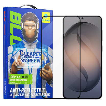 Beskyttelsesfolie Blueo Anti-Reflective HD for Samsung Galaxy S26 S942, Herdet glass, Full lim, Svart