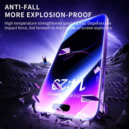 Blueo Anti-Static HD skjermbeskyttelsesfilm for Apple iPhone 18 Pro Max / 17 Pro Max / 16 Pro Max, Herdet glass, Full lim, Svart
