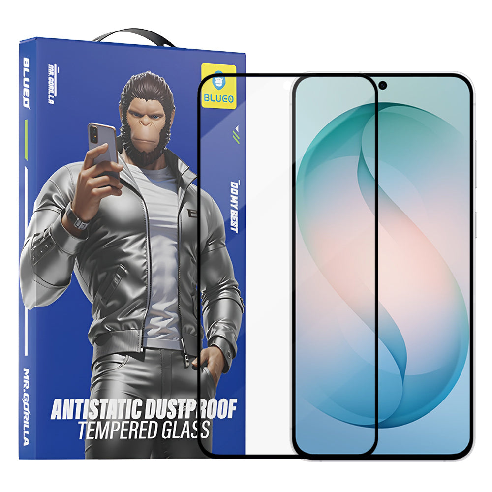 Beskyttelsesfilm Blueo Anti-Static HD for Samsung Galaxy S26 Plus S947, Herdet Glass, Full Lim, Svart