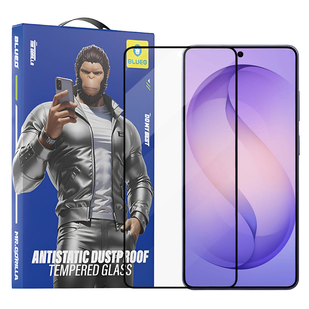 Beskyttelsesfilm Blueo Anti-Static HD for Samsung Galaxy S26 Ultra S948, Herdet Glass, Full Lim, Svart