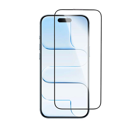 Beskyttelsesfolie Blueo Crystal Anti-Scratch Applicator for Apple iPhone 17 Air, Herdet Glass, Full Glue, Svart