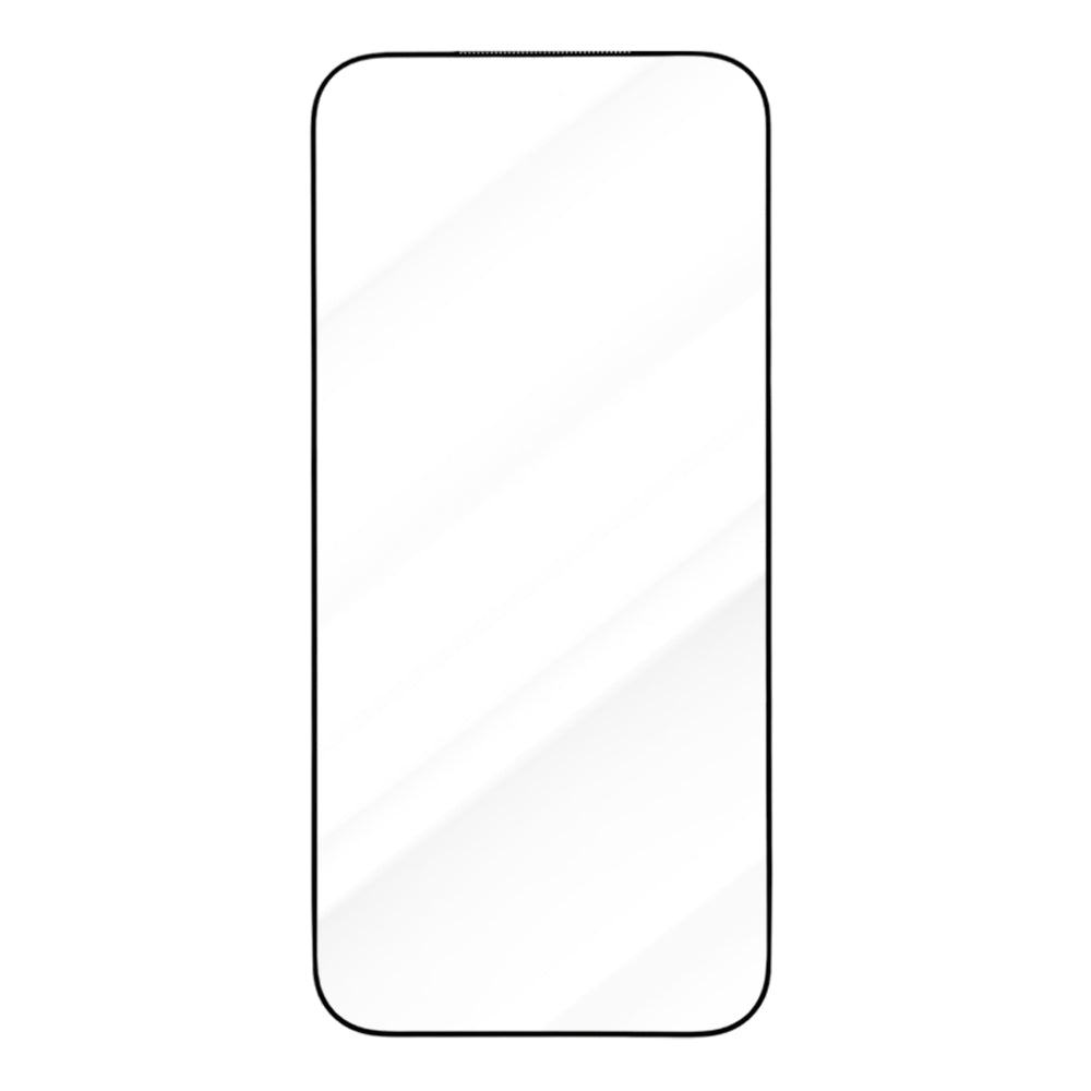 Blueo Drop Resistant skjermbeskytter for Apple iPhone 18 Pro / 17 Pro / 17 / 16 Pro, herdet glass, heldekkende lim, svart
