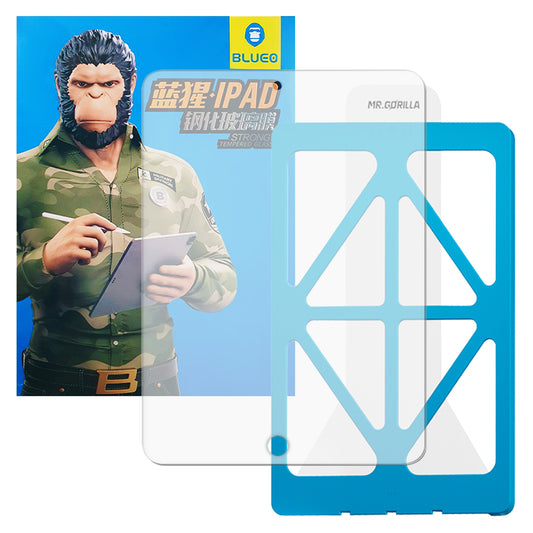 Blueo HD Applicator Pro skjermbeskyttelsesfilm for Apple iPad 10.2 (2021) / 10.2 (2020) / 10.2 (2019), Herdet glass, Full lim