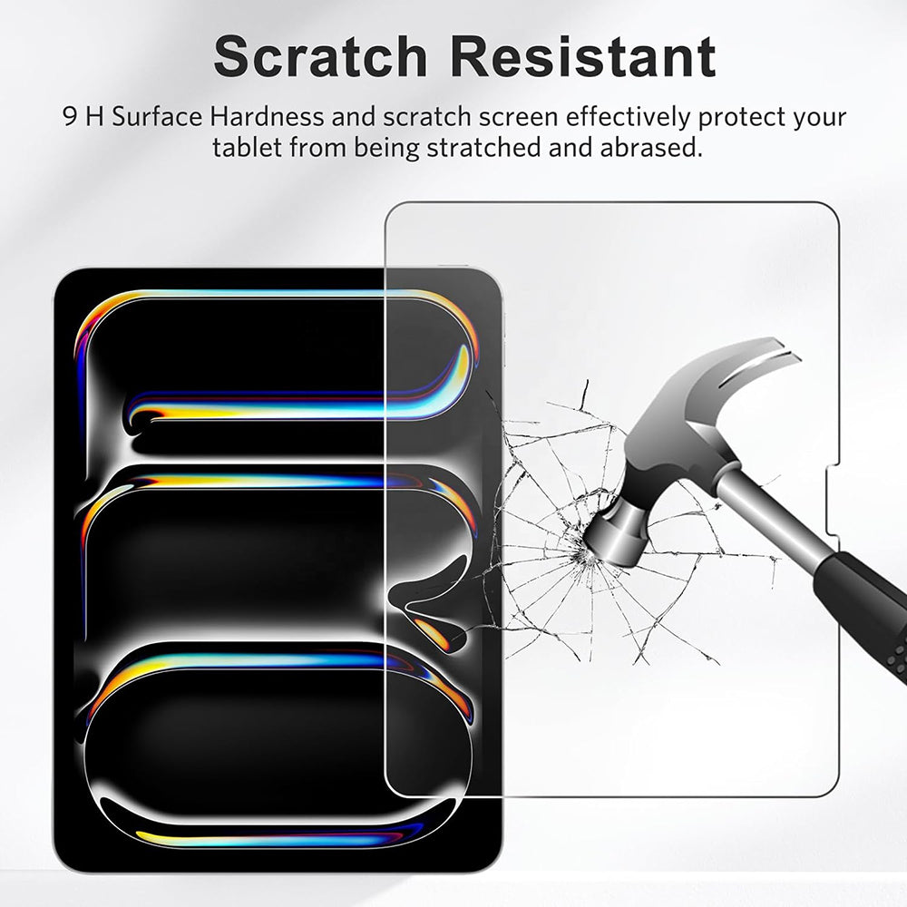 Blueo HD skjermbeskyttelsesfilm for Apple iPad (2025) / (2022), Herdet glass, Full lim