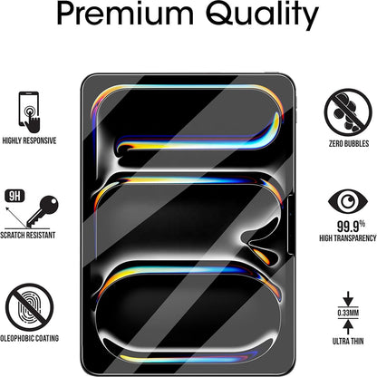 Blueo HD skjermbeskyttelsesfilm for Apple iPad Air (2022) / Pro 11 (2021) / Air (2020) / Pro 11 (2020), Herdet glass, Full lim