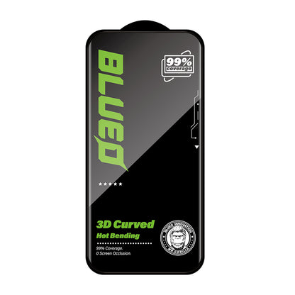Blueo HD skjermbeskyttelsesfilm for Apple iPhone 16 Pro Max, Herdet glass, Full lim, 3D, Svart