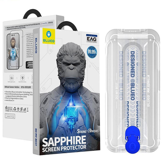 Beskyttelsesfilm Blueo HD for Apple iPhone 17 Air, Herdet glass, Full lim, 2.5D, Sett med 5 stykker