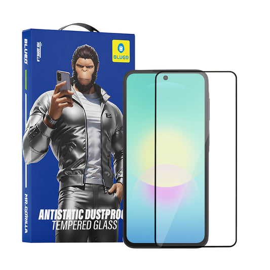 Blueo HD skjermbeskyttelsesfilm for Samsung Galaxy A27 5G / A57 5G / A37 5G, Herdet glass, Full lim, 2.5D, Svart