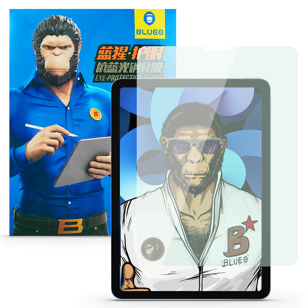 Blueo skjermbeskyttelsesfolie for Apple iPad Pro 12.9 (2022) / Pro 12.9 (2021) / Pro 12.9 (2020), Herdet glass, Full lim