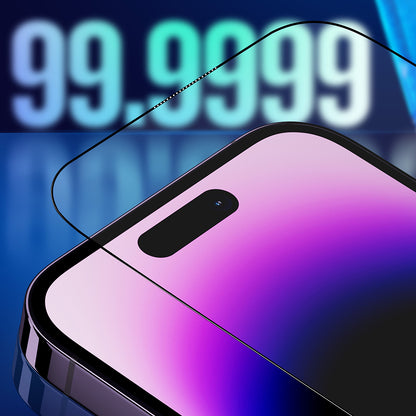 Blueo Sapphire Applicator Pro skjermbeskyttelsesfilm for Apple iPhone 16 Pro, Herdet glass, Full lim, Svart